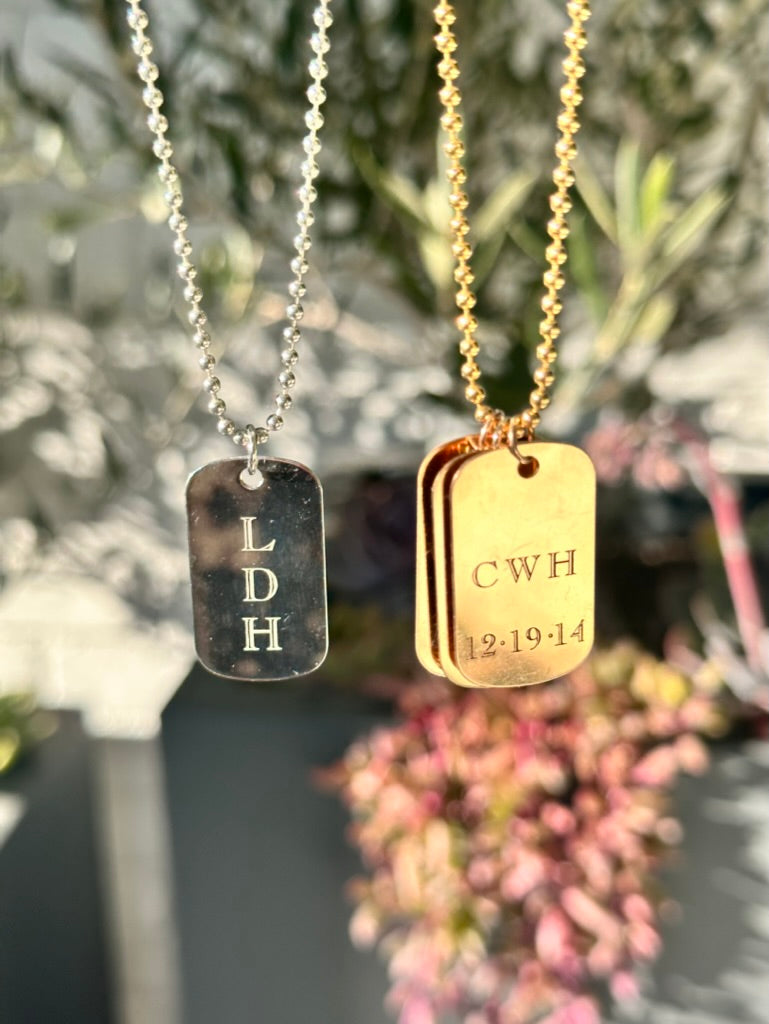 Personalized Dog Tag Charm