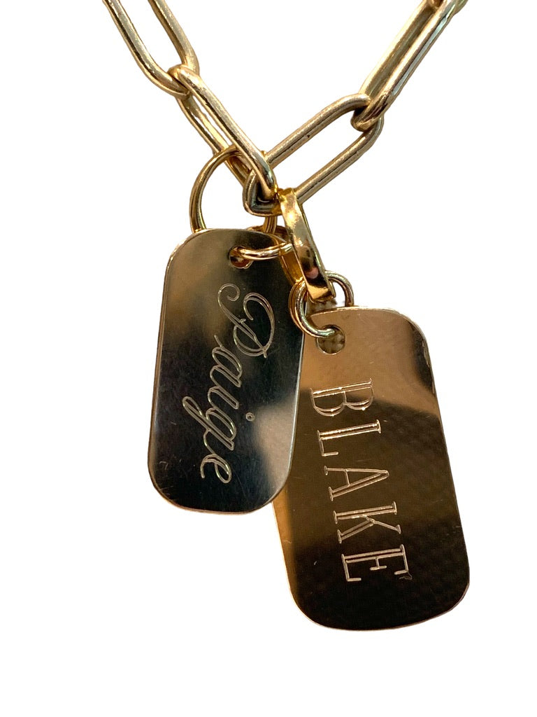 Personalized Dog Tag Charm